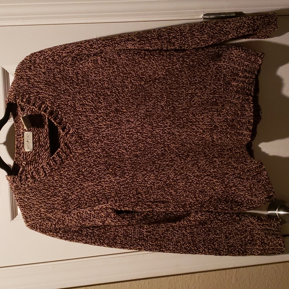 White Stag Brown Soft Sweater Size M
